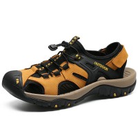 Men’s Sandals Genuine Leather Summer Shoes Retro Outudoor Man Sandalias Vintage Fashion Men Shoe Trekking Beach Footwear