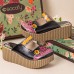  Leather Vintage Floral Hard Wearing Backless Platform Sandals